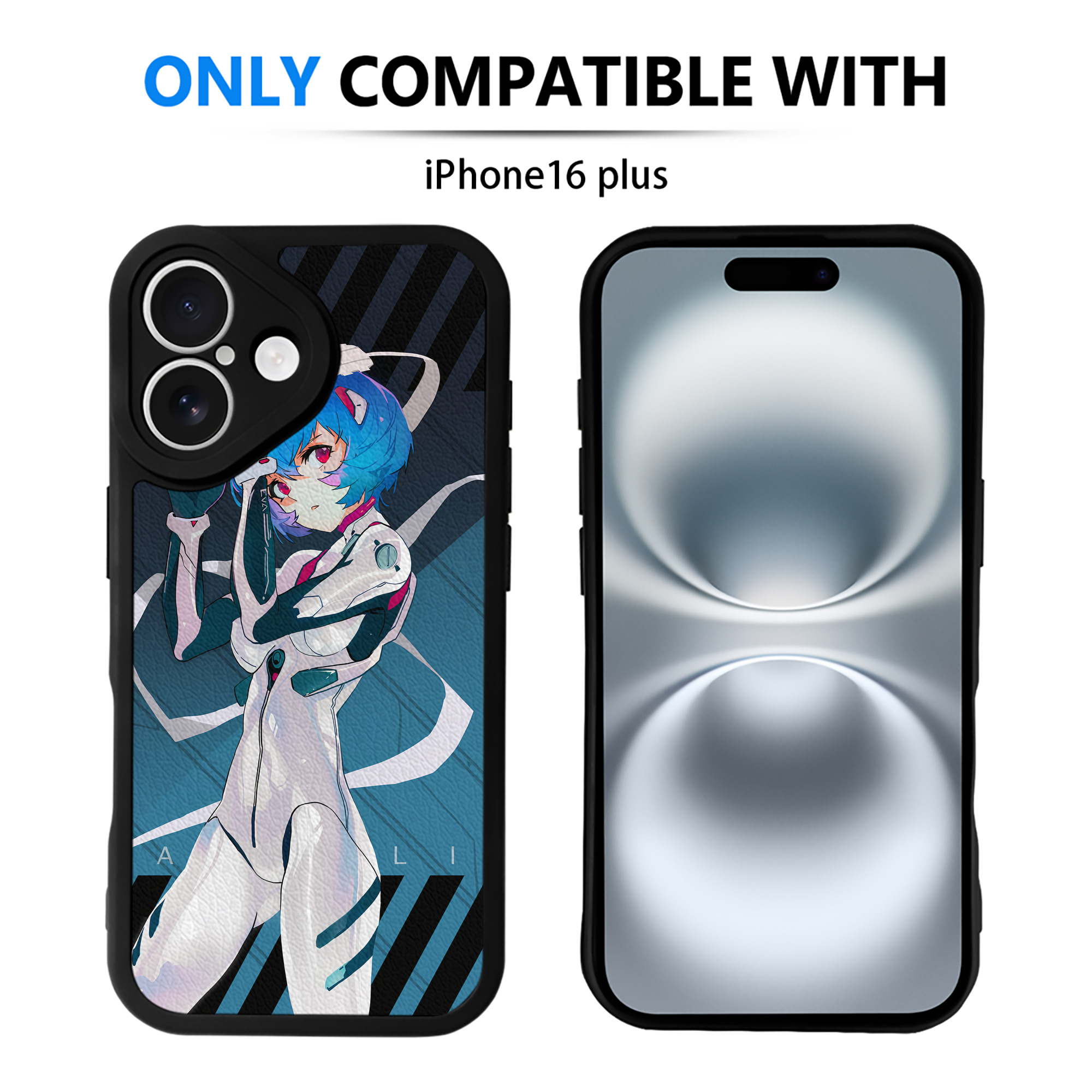 （画像用） EVA 新世紀エヴァンゲリオン 【iPhone 16シリーズ対応】シリコンスマホケース（レザー調） 材質：シリコン